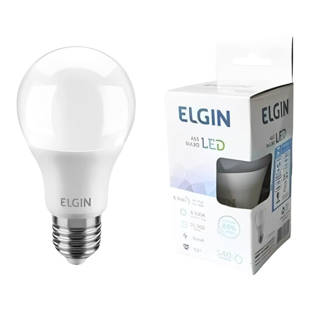 Lâmpada Bulbo Led 9W Elgin A60 E27