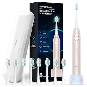 Escova de dentes elétrica Operan recarregável para adultos/crianças