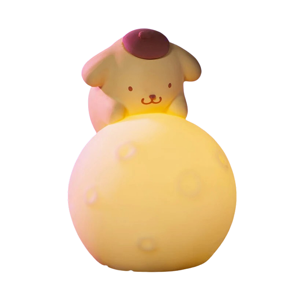 Ornamentos de brinquedo Night Light Planet Design Pom Pom Purin