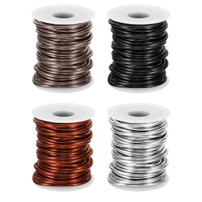 Arame artesanal PATIKIL, calibre 8, 3 mm, alumínio, 10 m para fabricação de joias