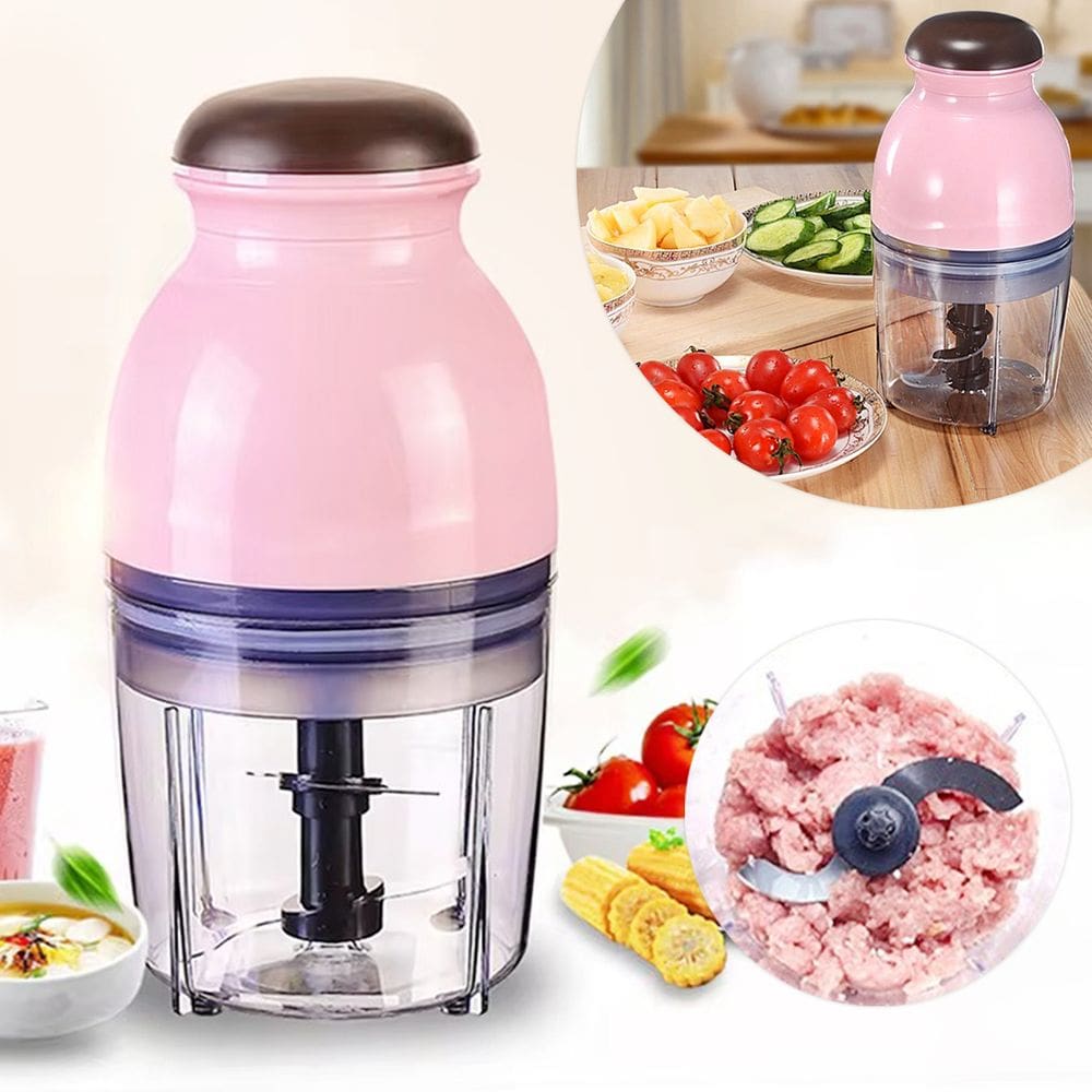 Processador Moedor Elétrico para Alimentos e Legumes 600ml