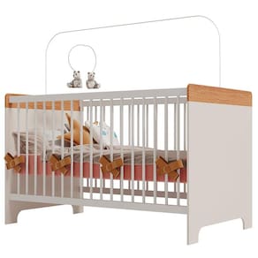 Berço Mini Cama Pega Pega Off White Caramelo - Canaã