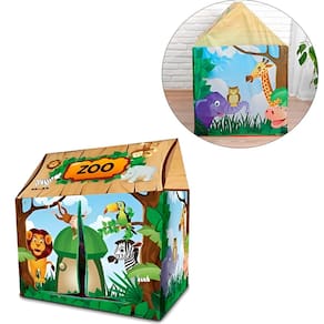 Barraca Tenda Infantil Dobrável Zoológico Safari 104cm Altur