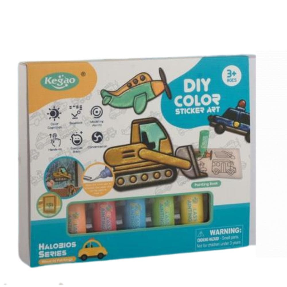 Livro Para Colorir Com Fábrica De Adesivo Menino 708-32