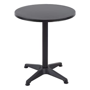 Mesa Redonda Aluminio 60x70cm Jardim Varanda - Black