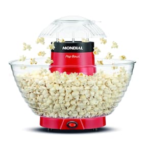 Pipoqueira Sem Oleo Mondial Red 700w Tigela Acrilico 127V