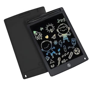 Tela De Escrita Lcd 12" Preta Lousa Mágica Escrita Colorida Botão De Apagar Desenhos E Anotações
