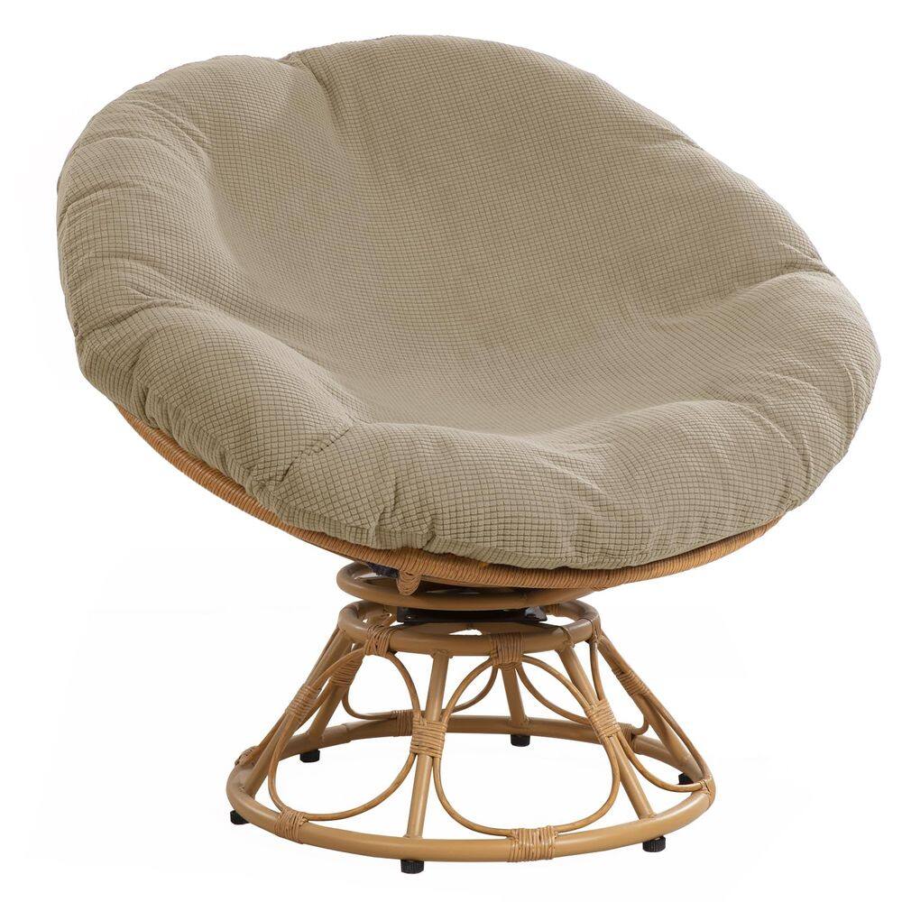 Capa para almofada Papasan HOMBYS Soft Slipcover Light Khaki