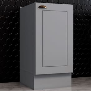 Armário de Cozinha Americana 1 Porta 100% Mdf Cinza C365 - Henn