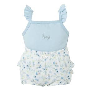 Conjunto Bebê Regata + Tapa fralda Menina Serena Azul - Hug