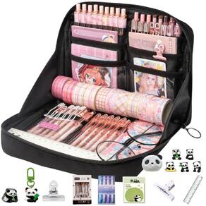 Conjunto de estojos para lápis UIVXXUD Kawaii Cute Aesthetic com 10 acessos.