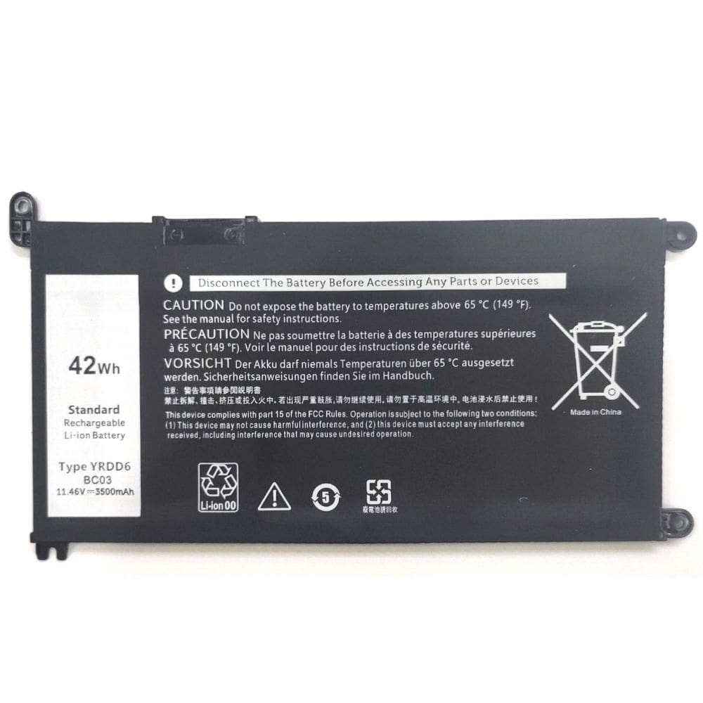 Bateria Compatível Para Notebook Dell Latitude 3400 3410 3501 42wh yrdd6