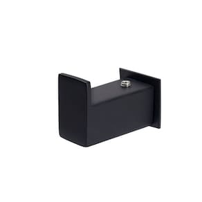 Cabide de Parede Banheiro 4,5cm em Aço Inox Black Matte Preto Fosco Stainless