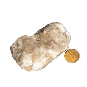 01 Gesso Pedra Bruto Natural 400 a 450g 10 a 14cm Tipo B