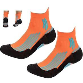 Meia Esportiva Compressao Cano Curto Academia Treino Corrida Atividade Fisica Esporte Estabilidade Respiravel Confortavel