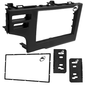 Moldura De Painel 2 Din Fit e WR-V Para Cd Dvd - Preto