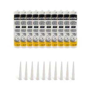 Kit 10 Borracha Silicone Acético 256g Para Reparo Manutenção Uso Geral