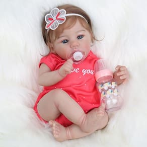 Boneca Reborn WOOROY Realistic Baby Girl de 45 cm com corpo pesado