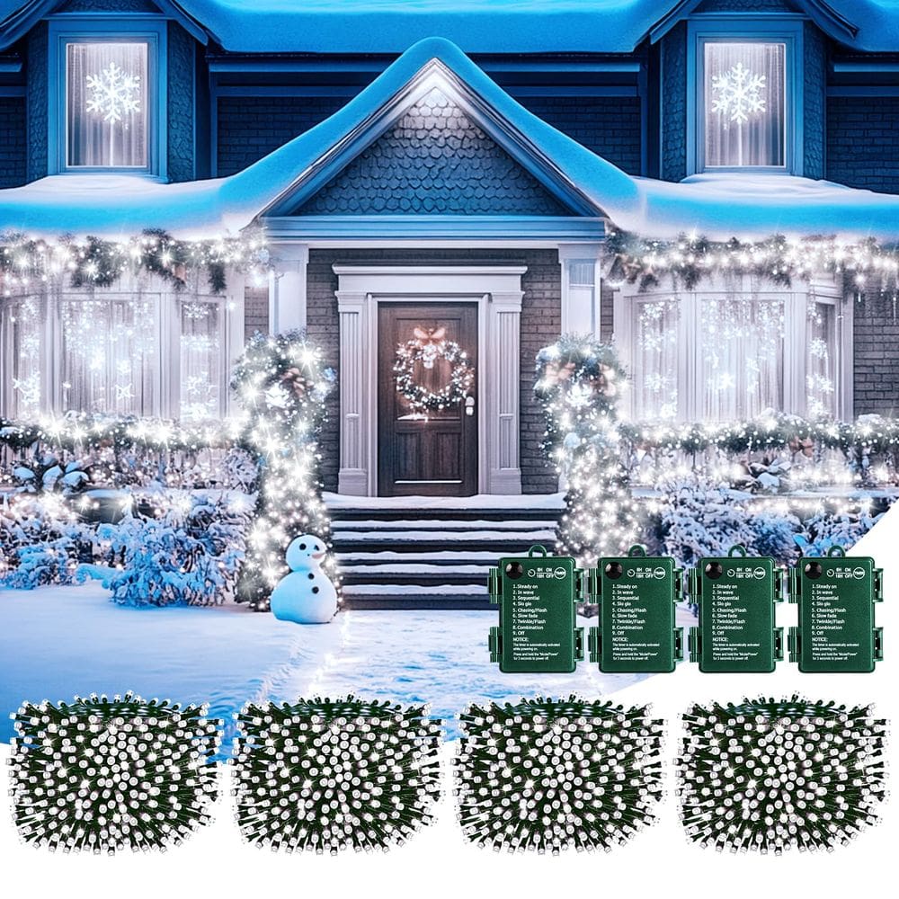 String Lights Brightown Christmas 200 LED operado por bateria