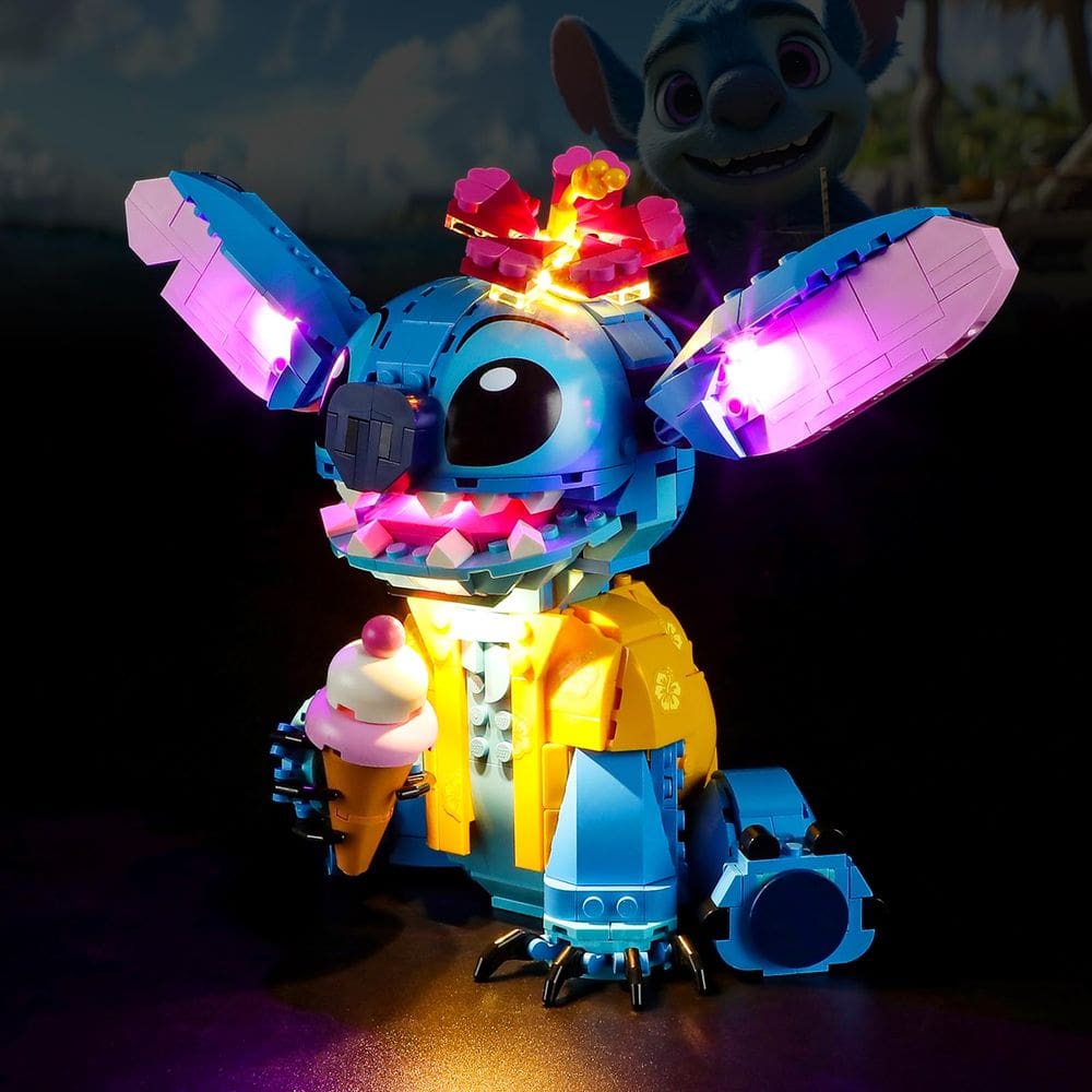 Kit de luzes para Lego Disney Stitch 43249 da BOOZUU