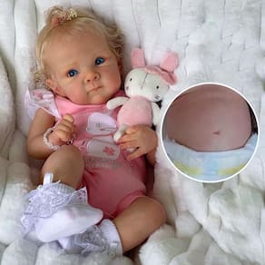 Boneca Reborn Baby Doll Zero Pam, silicone de corpo inteiro, 45 cm com acessórios