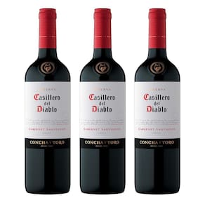 Kit Vinho Chileno Casillero Del Diablo C. Sauvignon - 3 un