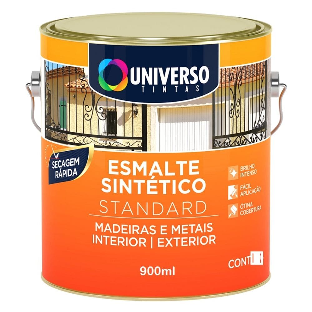 Esmalte Sintetico Brilhante 900ML Cinza Escuro Universo