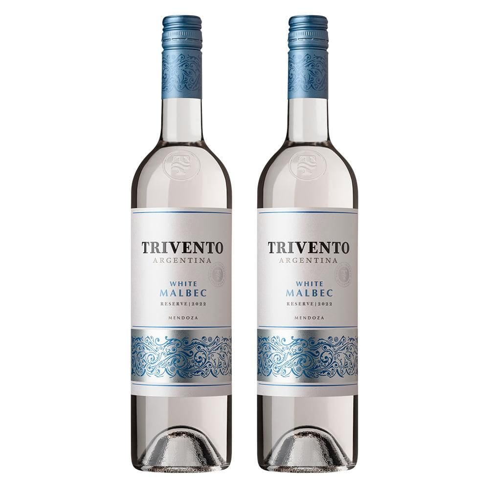 Kit Vinho Argentino Trivento White Malbec - 2 Garrafas