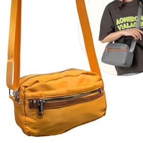 Pochete Transversal Retangular com Alça Ajustável Casual