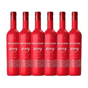 Kit Vinho Trivento Merry Malbec 750ml - 6 garrafas