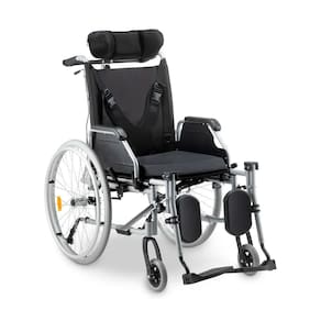 Cadeira de Rodas D700 T40 Reclinável em Alumínio Dobrável até 130 Kg Dellamed