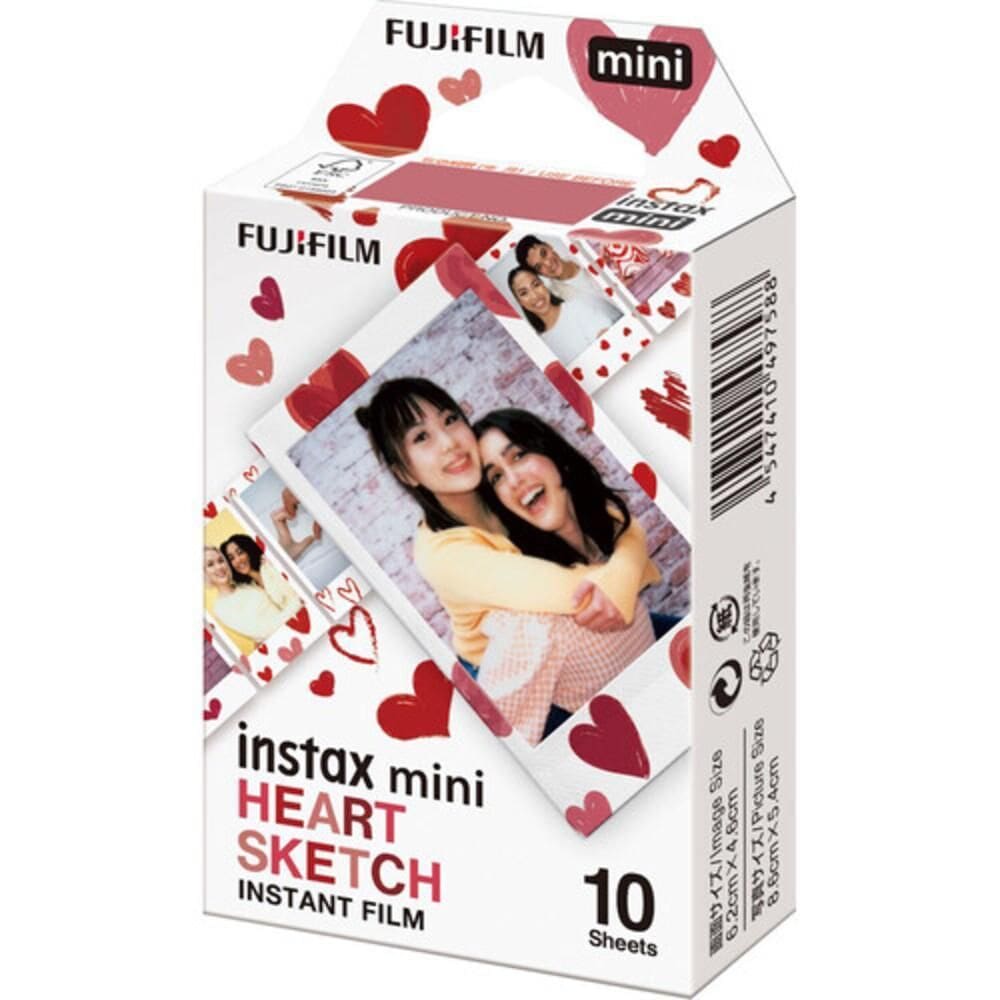 Filme Instax Mini Heart Sketh Com 10 Fotos