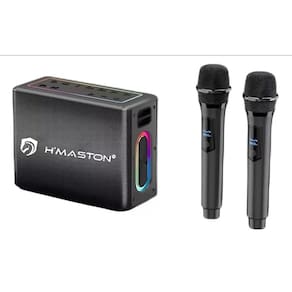 Caixa De Som Bluetooth Portátil H  maston 120w 2 Microfone