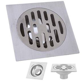 Ralo Aço Inox 10x10 Banheiro Lavabo Higienico Seguro Resistente Quintal Lavanderia