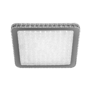 Plafon Sindora Dcx00332 24w Led Bivolt Branco - Espelhado 3000k Luz Amarela