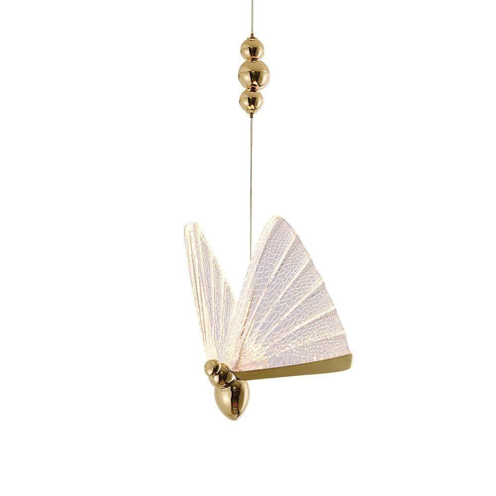 Lustre Pendente Sindora Qd05101 Dourado Led Bivolt