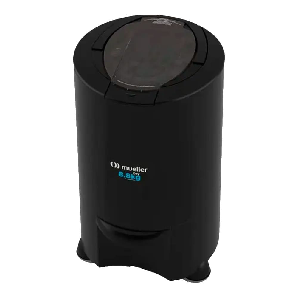 Centrífuga Mueller Dry 8,8 kg de Roupa molhada Dupla tampa Preto-127v