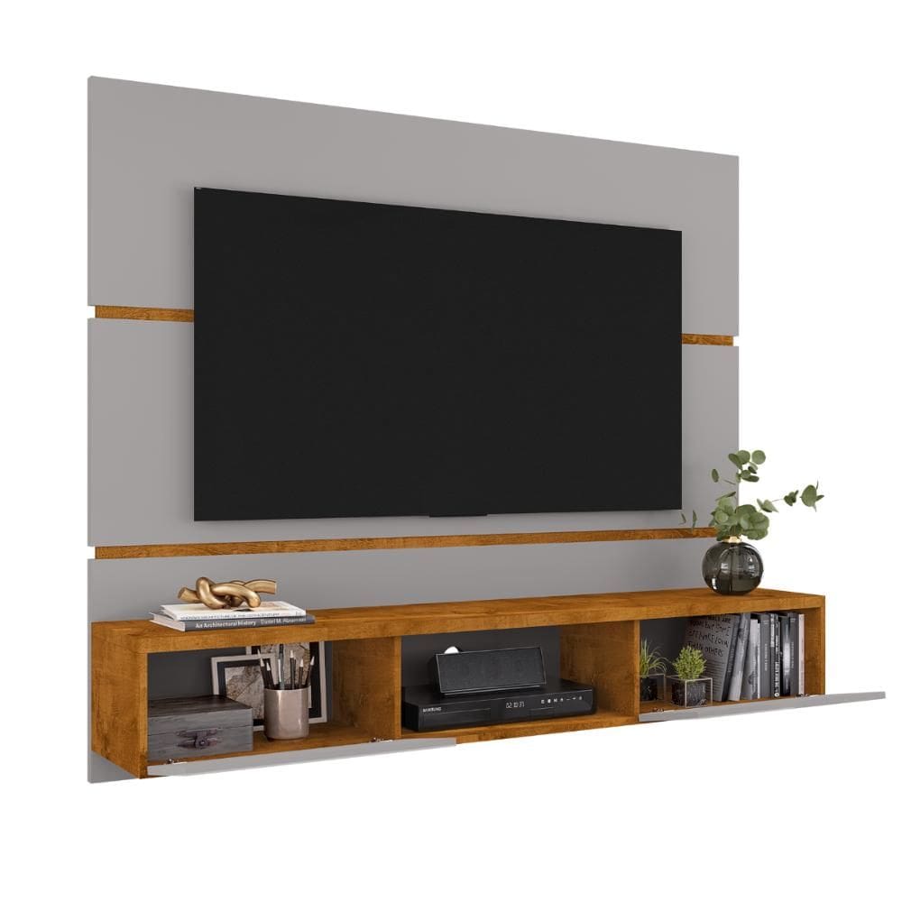 Painel Âmbar Off White Naturalle Ripado TV 65 2076505 Bechara