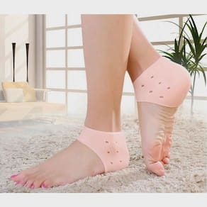 10 PARES Protetor Calcanhar Gel Silicone Calcanheira Fascite Esporão (10CX)