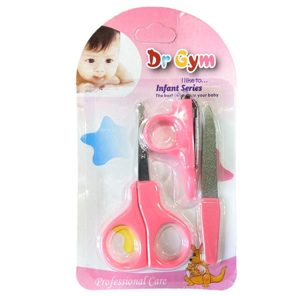 Kit Completo de Cuidados para Unhas de Bebê - Cortador, Alicate, Tesoura e Lima