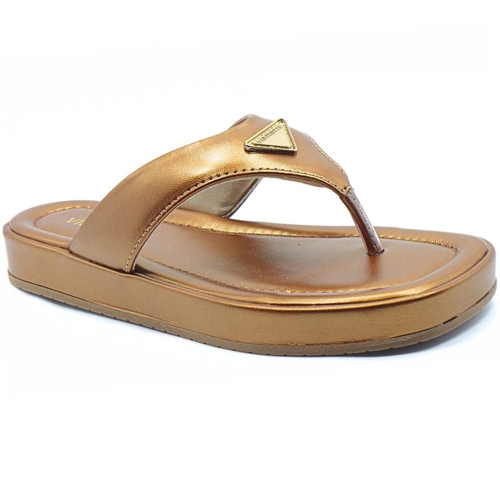 Chinelo Via Marte Asa Delta Feminino - Cobre