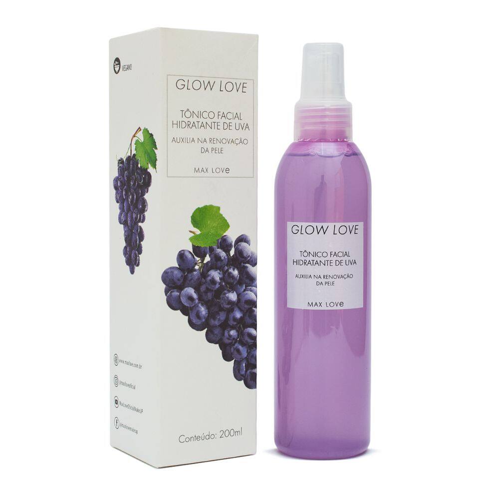 Tônico Facial Hidratante Glow Love Uva Max Love