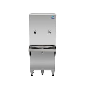 Bebedouro de Coluna Industrial 2 Torneiras 50 Litros Frisbel RAO5 Inox 127V