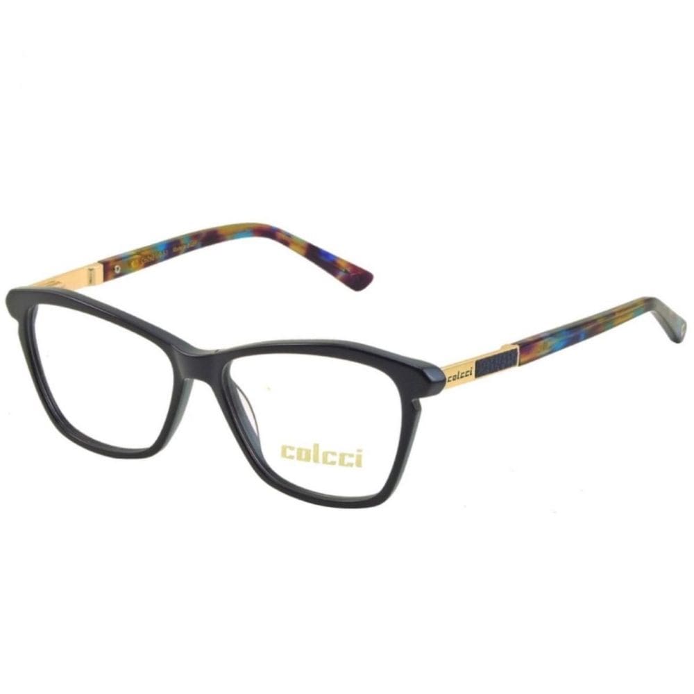 Armação Óculos Colcci C6092 170 53 Azul Escuro Brilho