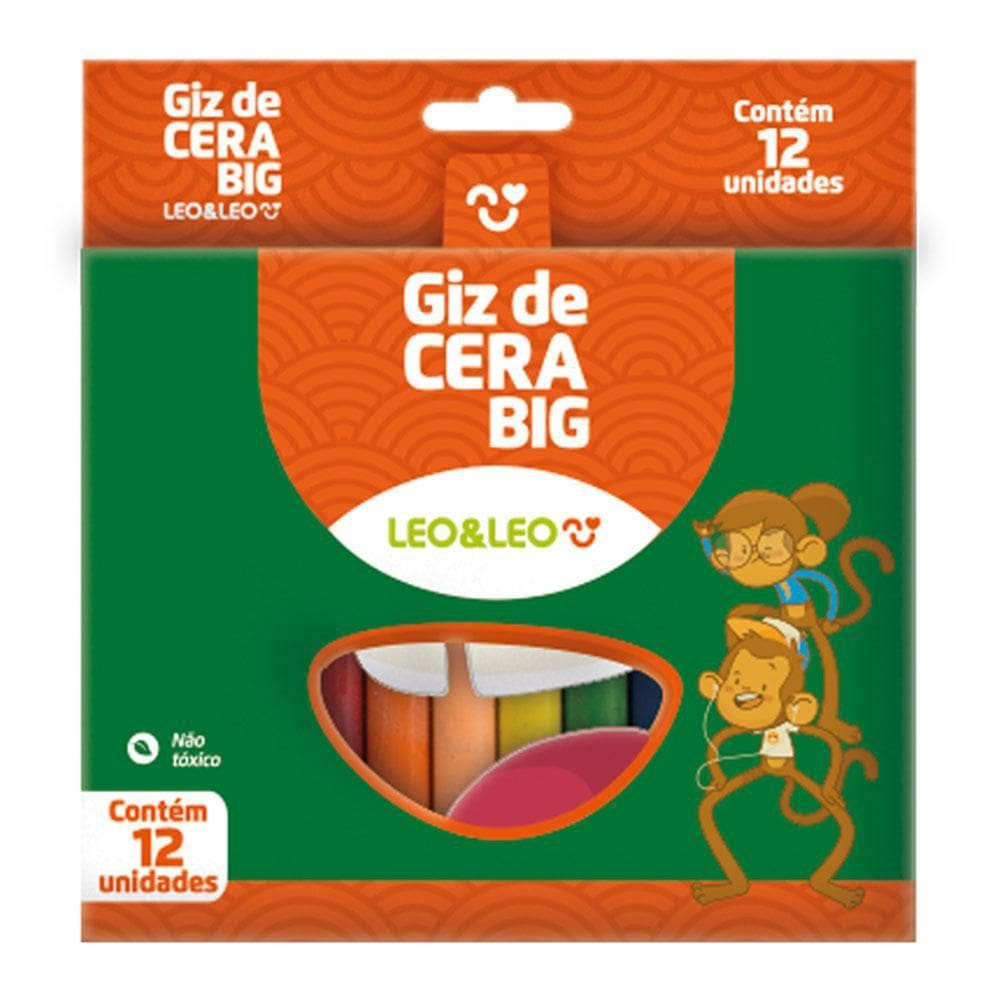 Giz De Cera Big 12 Cores Leo E Leo