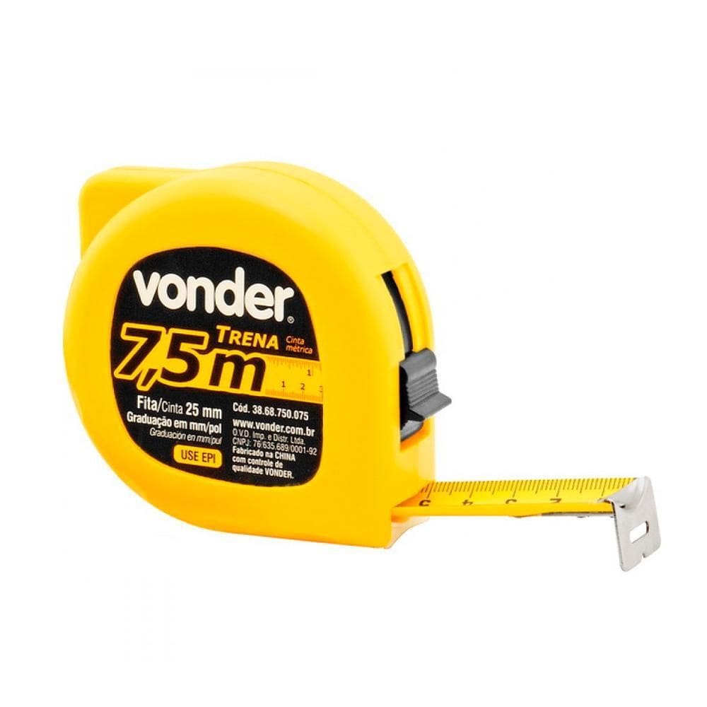 Trena Aço 7,5Mx25Mm Vonder