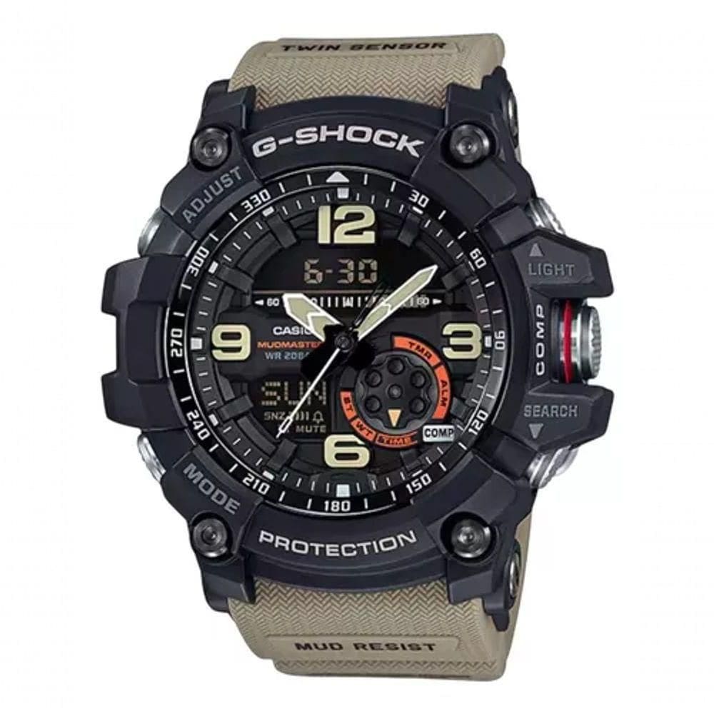 Relógio Esporte Estilo Army Com Mostrador Fundo Dourado