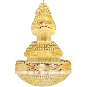 Lustre Cristal Imperial Gold 120Cm - Smart Norte