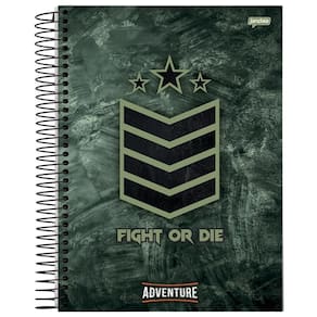 Caderno Univ 20 Matérias 320Fls Adventure Fight Jandaia