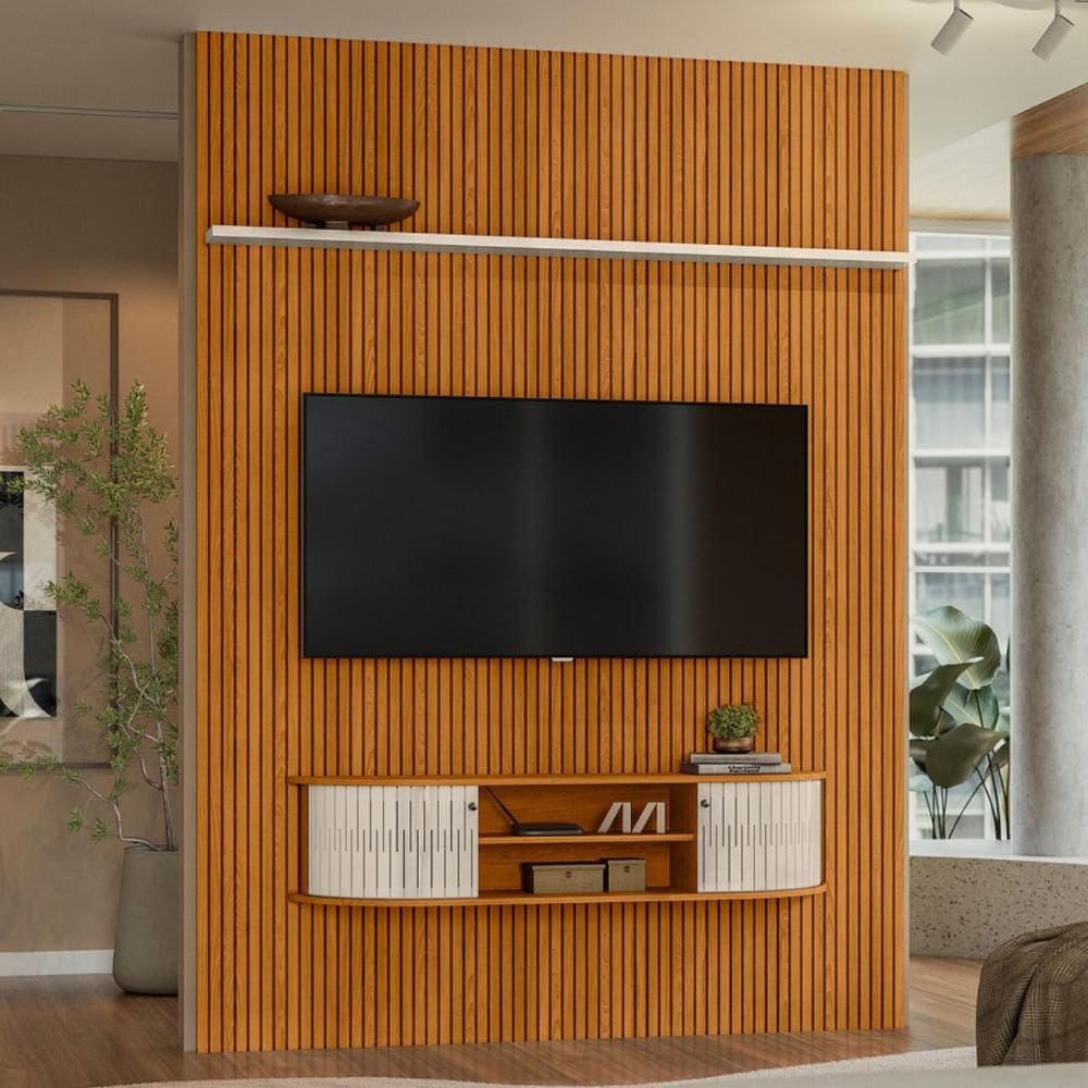 Home Painel Para TV Ravenspire Cinamomo Off white